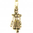 CP004       Dancing Doll Pendant in Sterling Silver