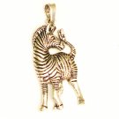 CP007       Zebra Pendant in Sterling Silver