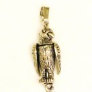 CP012       Perched Eagle Pendant in Sterling Silver