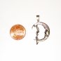 CP015       Lady Swinging on Moon Pendant in Sterling Silver