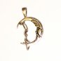 CP015       Lady Swinging on Moon Pendant in Sterling Silver