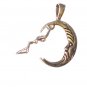 CP015       Lady Swinging on Moon Pendant in Sterling Silver