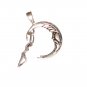 CP015       Lady Swinging on Moon Pendant in Sterling Silver