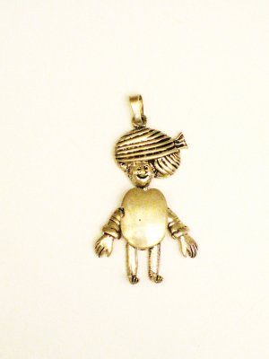 CP018       Tribesman Pendant in Sterling Silver