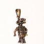 CP025 Crocodile Pendant in Sterling Silver