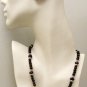 NK005       Carnelian, Smoky Quartz and Amethyst Necklace in Sterling Silver