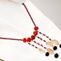 NK0051 Mixed Stone Necklace in Sterling Silver