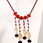 NK0051       Mixed Stone Necklace in Sterling Silver