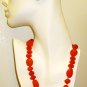 NK013       Carnelian Necklace interlaced with sterling silver beads. Sterling silver clasp.