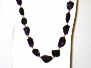 NK014       Amethyst Necklace in Sterling Silver