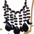NK018       Onyx Necklace in Sterling Silver
