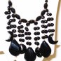 NK018       Onyx Necklace in Sterling Silver