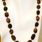 NK023       Tiger's Eye Necklace in Sterling Silver