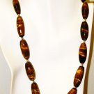 NK026       Tigers Eye Necklace in Sterling Silver