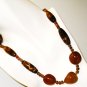 NK027       Tigers Eye Necklace in Sterling Silver