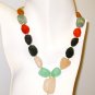 NK031       Mixed Stones (Rose Quartz, Garnet, Carnelian, Chalcedony, and Labradorite) Necklace