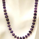 NK035       Amethyst Necklace in Sterling Silver