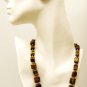 NK036 Tiger's Eye Necklace in Sterling Silver