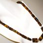 NK037 Tiger's Eye Necklace in Sterling Silver
