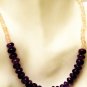NK047       Rose Quartz and Amethyst necklace in Sterling Silver
