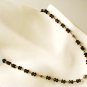 NK048 Smoky Quartz Necklace with Sterling Silver Beads and Clasps.