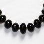 ST023       Onyx and Rose Quartz Necklace in Sterling Silver