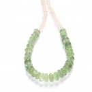 ST030       Jade and Rose Quartz Necklace in Sterling Silver