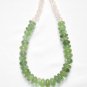 ST030       Jade and Rose Quartz Necklace in Sterling Silver