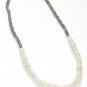 ST065       Labradorite and Moonstone Necklace in Sterling Silver