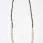 ST065 Labradorite and Moonstone Necklace in Sterling Silver