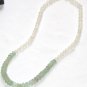 ST071 Moonstone and Jade Necklace in Sterling Silver