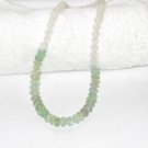 ST071       Moonstone and Jade Necklace in Sterling Silver