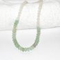 ST071       Moonstone and Jade Necklace in Sterling Silver