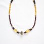 ST081 Citrine and Garnet Necklace in Sterling Silver