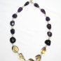 ST090 Citrine and Amethyst Necklace in Sterling Silver