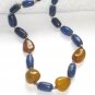 ST091       Mixed Stones Necklace in Sterling Silver