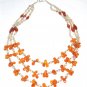 ST095       Mixed Stones Necklace in Sterling Silver