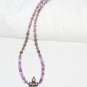 ST112       Amethyst Necklace in Sterling Silver