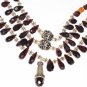 ST116       Carnelian and Garnet Necklace in Sterling Silver
