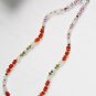 ST199 Mixed Stones Necklace in Sterling Silver