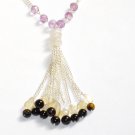 ST284       Mixed Stones Necklace in Sterling Silver