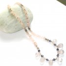 ST346       Mixed Stones  Necklace in Sterling Silver