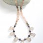 ST346       Mixed Stones  Necklace in Sterling Silver