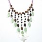 ST348       Mixed Stones  Necklace in Sterling Silver