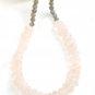 ST360       Rose Quartz and Labradorite Necklace in Sterling Silver