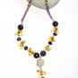 ST366       Citrine and Amethyst  Necklace in Sterling Silver