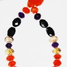 ST433       Mixed Stones  Necklace in Sterling Silver