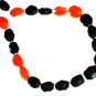 ST435       Carnelian and Onyx  Necklace in Sterling Silver