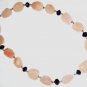 ST440 Rose Quartz and Amethyst Necklace in Sterling Silver