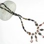 ST454       Mixed Stones  Necklace in Sterling Silver